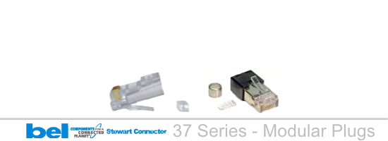 37 Series Cat 5e Modular Plugs